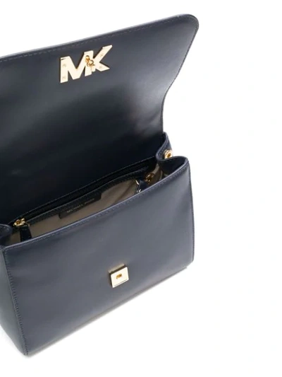 Shop Michael Michael Kors Mott Satchel Bag In Blue