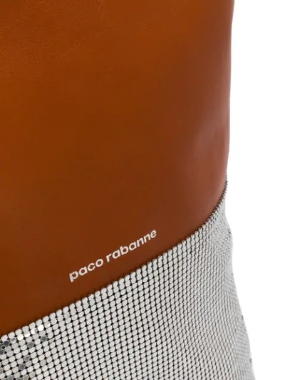 Shop Paco Rabanne Handtasche Mit Kontrastdetails In M221 Brown