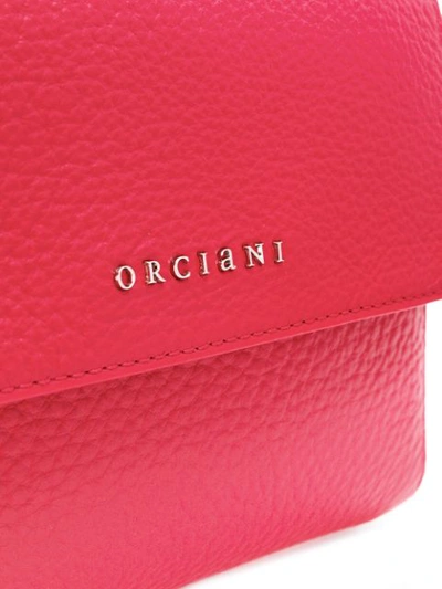 Shop Orciani Logo Shoulder Bag In Red