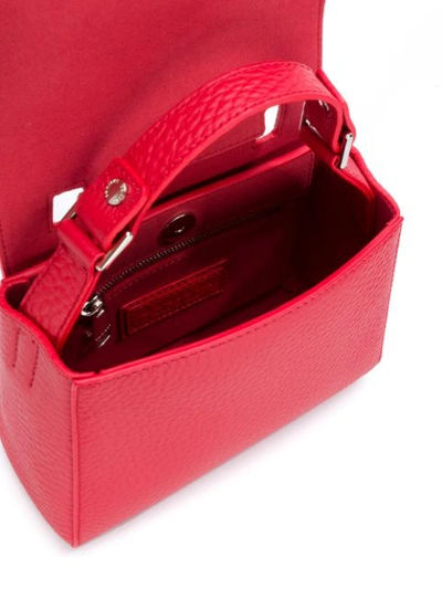 Shop Orciani Logo Shoulder Bag In Red