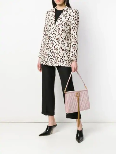 Shop Givenchy Large Gem Shoulder Bag In 680palepink