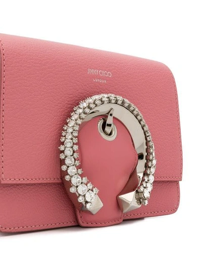 Shop Jimmy Choo Madeline Shoulder Bag In Pink