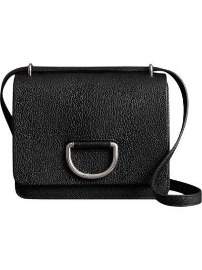 Shop Burberry The Small Leather D In Black 2