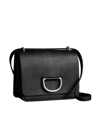 Burberry Mini D-Ring Crimson & Stone Leather Shoulder Handbag 8004571