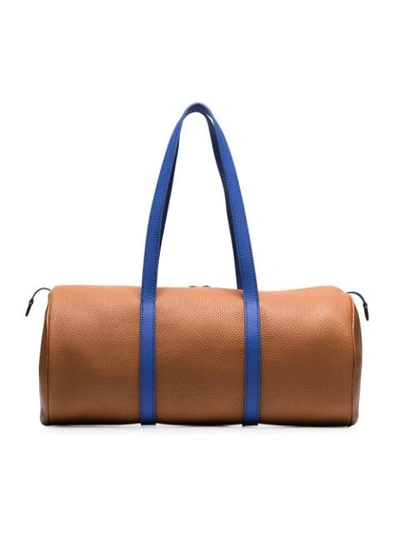Shop Simon Miller Brown And Blue Tool Kit Leather Holdall