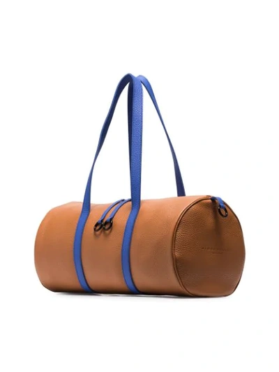 Shop Simon Miller Brown And Blue Tool Kit Leather Holdall