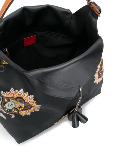 Shop Etro Voilá Shoulder Bag In Black