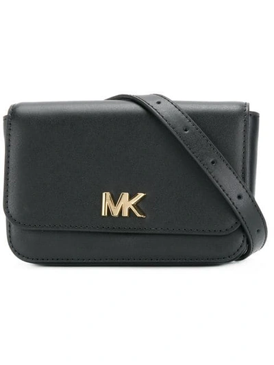 Shop Michael Kors Mott Belt Bag In Black