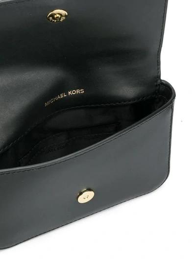 Shop Michael Kors Mott Belt Bag In Black