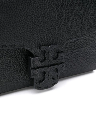 Shop Tory Burch Mcgraw Wallet Crossbody Bag In Black