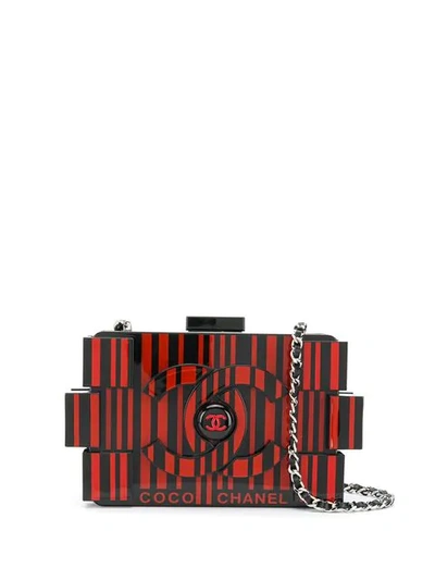 Pre-owned Chanel Lego Clutch In Black