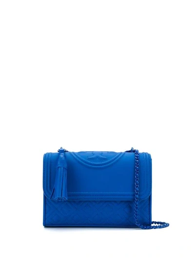 TORY BURCH FLEMMING MATTE SHOULDER BAG - 蓝色