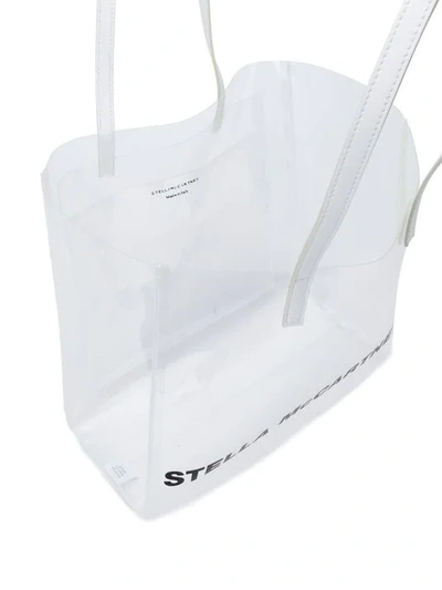 Shop Stella Mccartney Logo Tote Bag In White