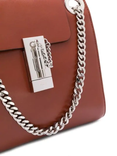 Shop Chloé Mini Annie Shoulder Bag In Brown