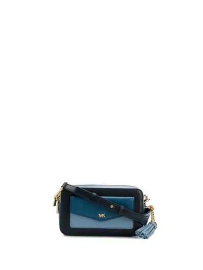 Shop Michael Michael Kors Colourblock Camera Bag In Blue