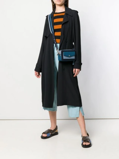 Shop Michael Michael Kors Colourblock Camera Bag In Blue