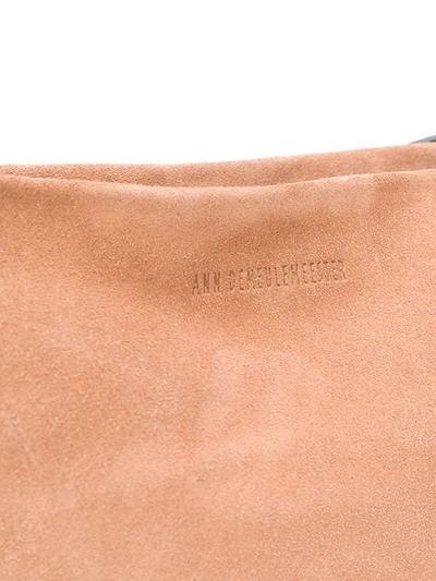 Shop Ann Demeulemeester Embossed Logo Crossbody Bag In Pink