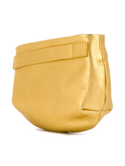 Shop Marsèll Metallic Cross Body Bag - Gold