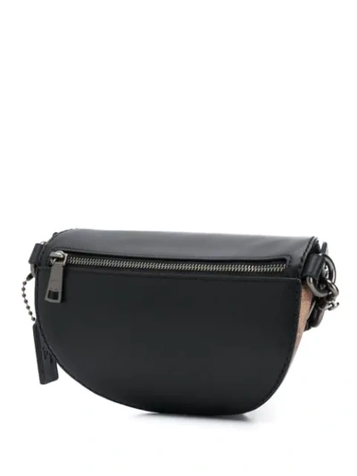Shop Coach Belt Bag In Signature Canvas With Rexy By Sui Jianguo In Black