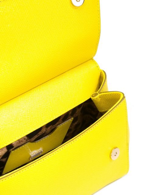 Dolce & Gabbana Small Sicily Shoulder Bag In Yellow | ModeSens