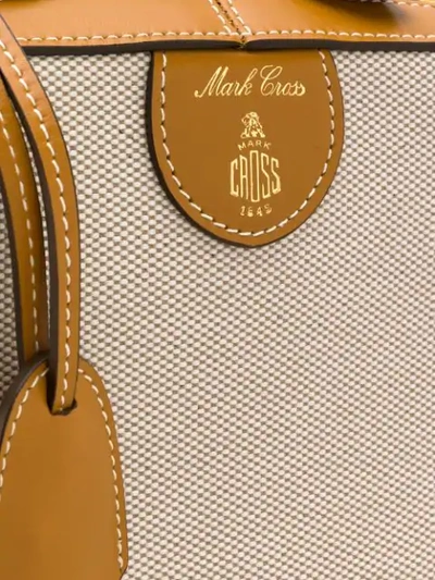 Shop Mark Cross Laura Tote Bag - Neutrals