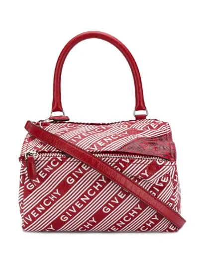Shop Givenchy Small Pandora Tote Bag In Red