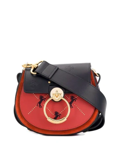 Shop Chloé Small Tess Bag In Red