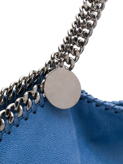 Shop Stella Mccartney Chain-detail Tote Bag In Blue