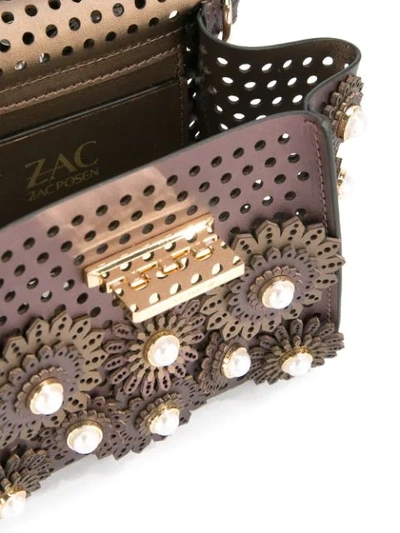 Shop Zac Zac Posen Eartha Kit Mini Floral Bag In Pink