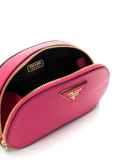 Shop Prada Logo Plaque Belt Bag - Rosa In Pink