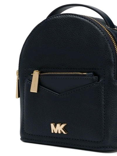 Shop Michael Michael Kors Jessa Extra Small Backpack In Blue