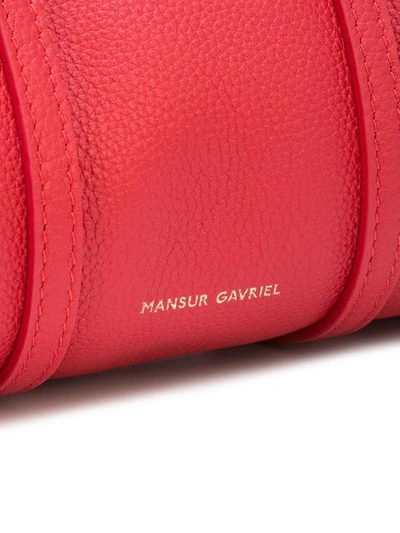 Shop Mansur Gavriel Mini Mini Duffle Bag In Red