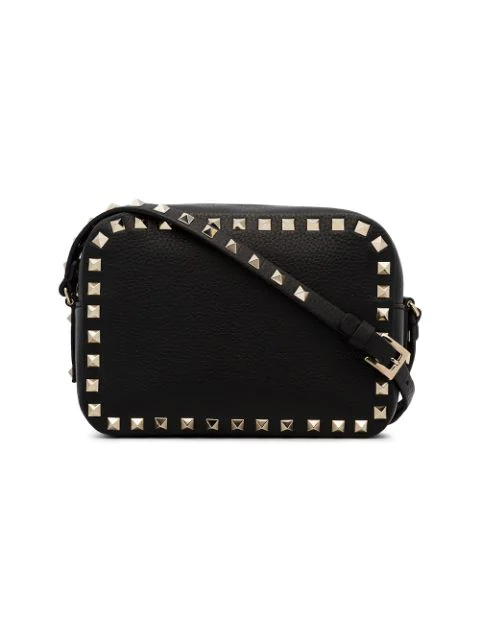 valentino rockstud camera bag black