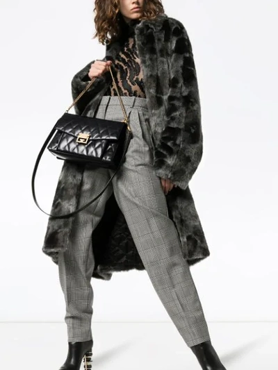 Shop Givenchy Gv3 Quilted Shoulder Bag In Black