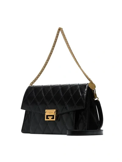 Shop Givenchy Gv3 Quilted Shoulder Bag In Black