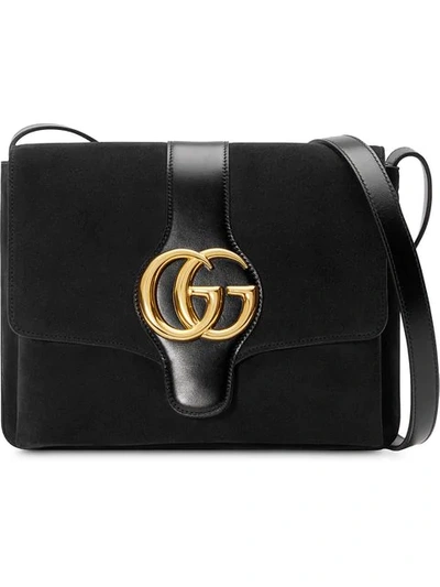 Shop Gucci Arli Medium Shoulder Bag In Black