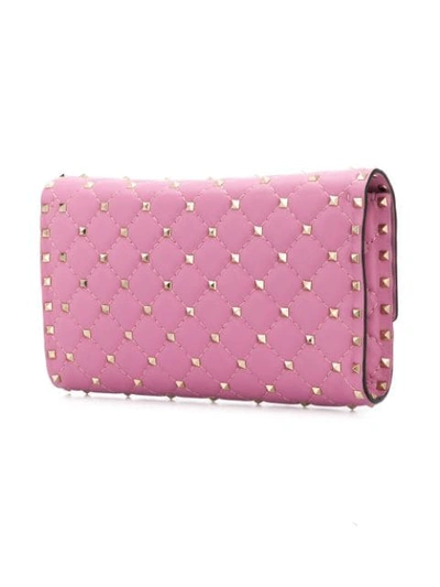 Shop Valentino Garavani Rockstud Spike Shoulder Bag In Pink