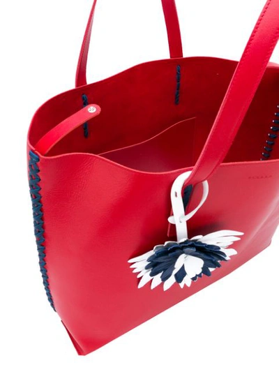 Shop P.a.r.o.s.h . Floral Detail Tote - Red