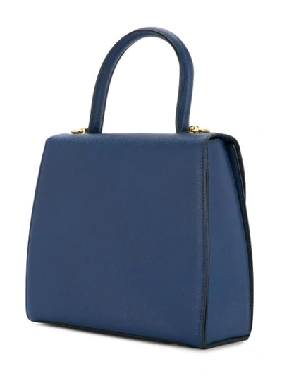 Pre-owned Celine Logos 2way Hand Bag In Blue