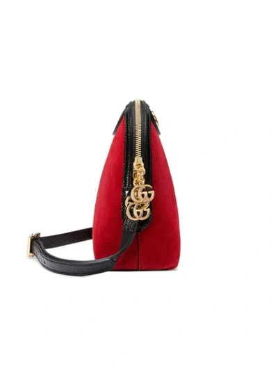 Shop Gucci Ophidia Shoulder Bag In 8670 Hibiscus Red