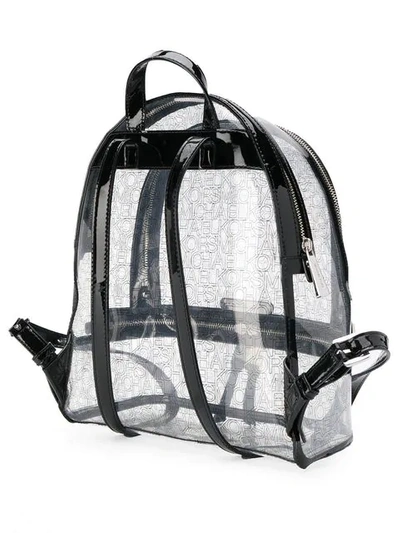 Shop Michael Michael Kors Logo Print Rhea Backpack In Neutrals