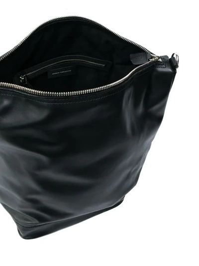 Shop Paco Rabanne Top Zip Shoulder Bag In Black