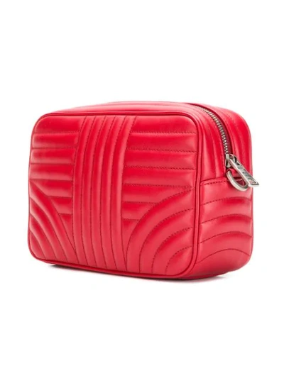 Shop Prada Diagramme Bag In Red