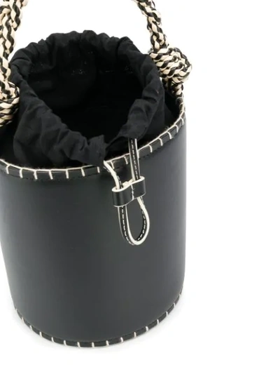 Shop Ulla Johnson Small Nia Bucket Bag In Black