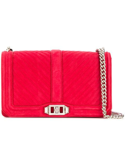 Rebecca Minkoff Quilted Crossbody Bag In Red | ModeSens