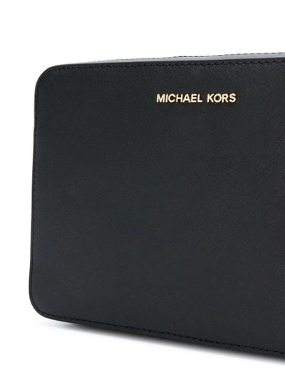Michael Kors Jet Set Travel Large Saffiano Leather Crossbody In Black, ModeSens