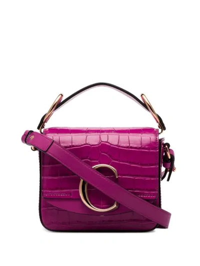 Shop Chloé Mini Toaster Shoulder Bag In 6q5 Pink