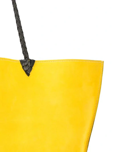 Shop Altuzarra Grosser 'espadrille' Shopper In Yellow