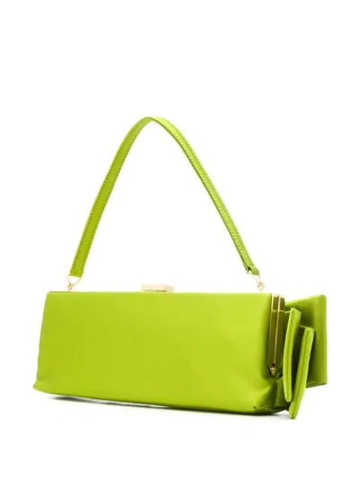 Shop Paule Ka Bow-detail Clutch - Green