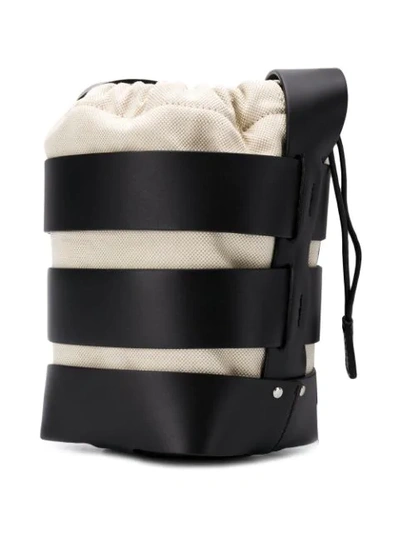 Shop Paco Rabanne Strappy Bucket Bag In Black